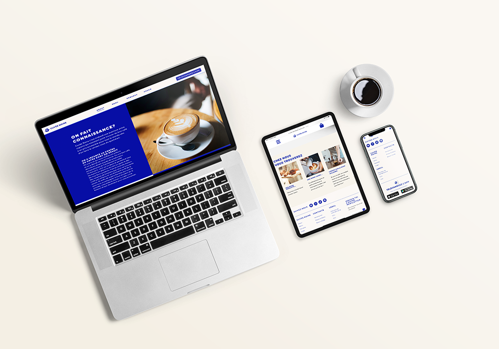 Site web responsive Cuvé noir
