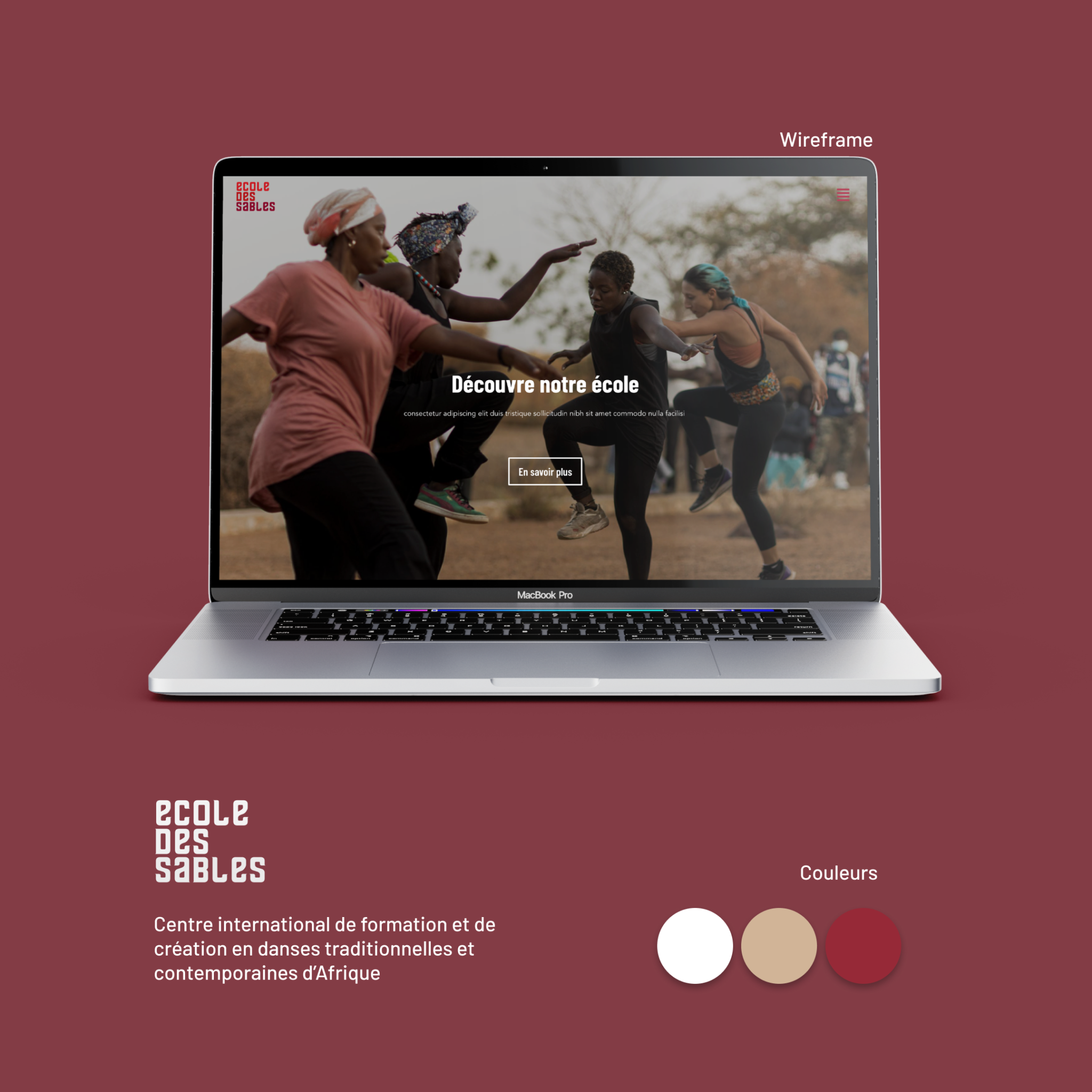 Site web Ecole des sables